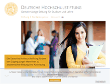 Tablet Screenshot of hochschulstiftung.de